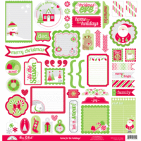 Doodlebug Design - Home for the Holidays - Christmas - 12 x 12 Cardstock Stickers - This and That