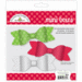 Doodlebug Design - Home for the Holidays - Christmas - Mini Bows Paper Craft Kit