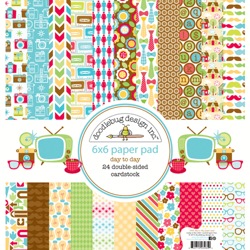 Doodlebug Design - Day to Day Collection - 6 x 6 Paper Pad