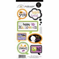 Doodlebug Design - Halloween Parade Collection - Cardstock Stickers - Quotes