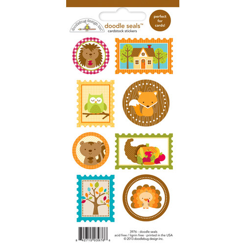 Doodlebug Design - Happy Harvest Collection - Cardstock Stickers - Seals