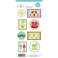 Doodlebug Design - Day to Day Collection - Cardstock Stickers - Seals