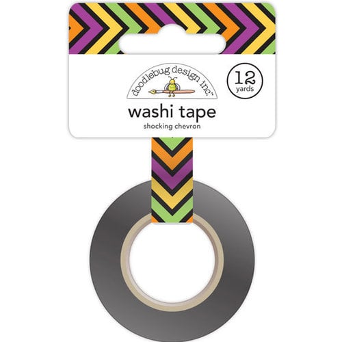 Doodlebug Design - Halloween Parade Collection - Washi Tape - Shocking Chevron