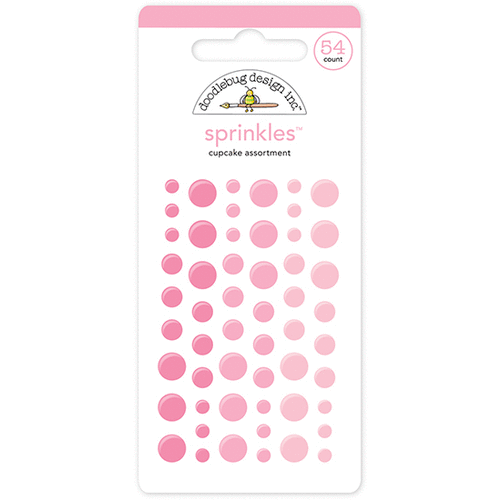 Doodlebug Design - Stickers - Sprinkles - Enamel Dots - Cupcake