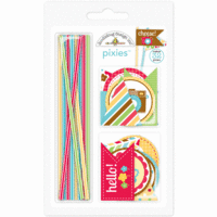 Doodlebug Design - Day to Day Collection - Pixies - Straw Picks