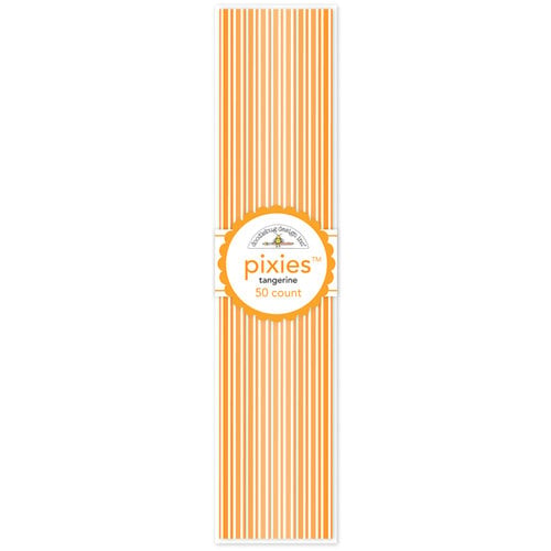 Doodlebug Design - Pixies - Straw Picks - Tangerine