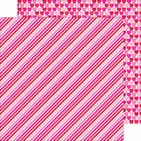 Doodlebug Design - Sweetheart Collection - 12 x 12 Double Sided Paper - Colors of Love