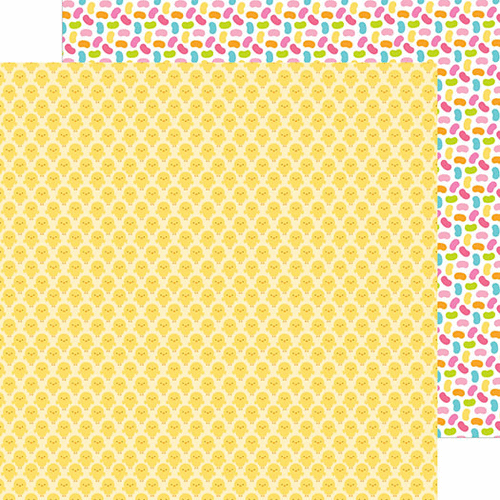 Doodlebug Design - Springtime Collection - 12 x 12 Double Sided Paper - Chickies