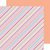 Doodlebug Design - Sugar Shoppe Collection - 12 x 12 Double Sided Paper - Sorbet Stripe