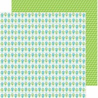 Doodlebug Design - Hip Hip Hooray Collection - 12 x 12 Double Sided Paper - Bitty Bots