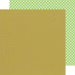 Doodlebug Design - Kraft in Color Collection - 12 x 12 Double Sided Paper - Limeade Houndstooth