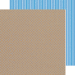 Doodlebug Design - Kraft in Color Collection - 12 x 12 Double Sided Paper - Blue Jean Dot