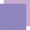 Doodlebug Design - Kraft in Color Collection - 12 x 12 Double Sided Paper - Lilac Dot