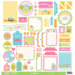 Doodlebug Design - Springtime Collection - 12 x 12 Cardstock Stickers - This and That