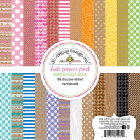 Doodlebug Design - Kraft in Color Collection - 6 x 6 Paper Pad - Kraft