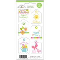 Doodlebug Design - Springtime Collection - Cardstock Stickers - Mini Tags