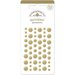 Doodlebug Design - The Graduates Collection - Sprinkles - Self Adhesive Enamel Dots - Gold