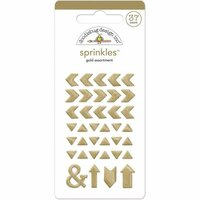 Doodlebug Design - The Graduates Collection - Sprinkles - Self Adhesive Arrows - Gold