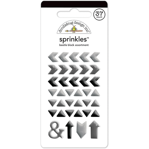Doodlebug Design - Sprinkles - Self Adhesive Arrows - Beetle Black