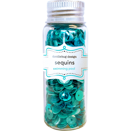 Doodlebug Design - Sequins - Swimming Pool