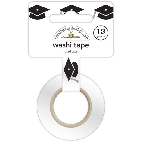 Doodlebug Design - The Graduates Collection - Washi Tape - Grad Caps