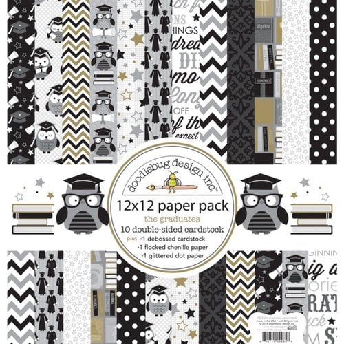 Doodlebug Design - The Graduates Collection - 12 x 12 Paper Pack - The Graduates