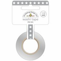 Doodlebug Design - Washi Tape - Silver Stars