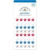 Doodlebug Design - Yankee Doodle Collection - Sprinkles - Self Adhesive Stars - Red, White and Blue