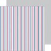 Doodlebug Design - Patriotic Parade Collection - 12 x 12 Double Sided Paper - Starry Stripes