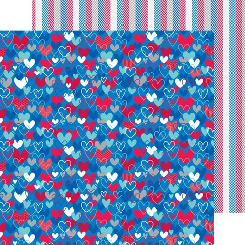 Doodlebug Design - Patriotic Parade Collection - 12 x 12 Double Sided Paper - Land that I Love