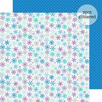 Doodlebug Design - Frosty Friends Collection - Christmas - 12 x 12 Double Sided Glitter Paper - Festive Furry