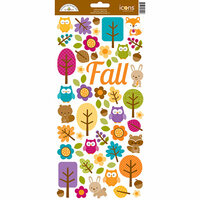 Doodlebug Design - Friendly Forest Collection - Cardstock Stickers - Icons