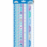 Doodlebug Design - Frosty Friends Collection - Christmas - Sugar Coated Cardstock Stickers - Fancy Frills