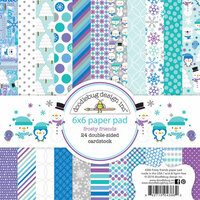 Doodlebug Design - Frosty Friends Collection - Christmas - 6 x 6 Paper Pad