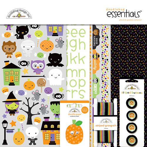 Doodlebug Design - Ghouls and Goodies Collection - Halloween - Essentials Kit