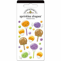 Doodlebug Design - Ghouls and Goodies Collection - Halloween - Sprinkles - Self Adhesive Shapes - Halloween Treats
