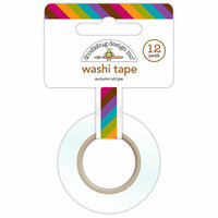 Doodlebug Design - Friendly Forest Collection - Washi Tape - Autumn Stripe