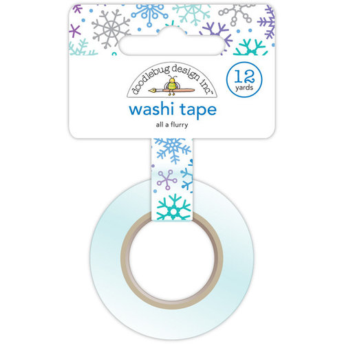 Doodlebug Design - Frosty Friends Collection - Christmas - Washi Tape - All a Flurry