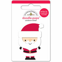 Doodlebug Design - Santa Express Collection - Christmas - Doodle-Pops - 3 Dimensional Cardstock Stickers - St. Nick