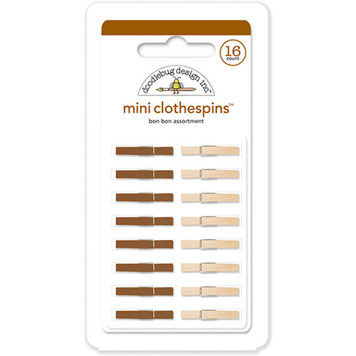 Doodlebug Design - Mini Clothespins - Bon Bon