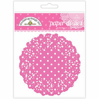 Doodlebug Designs - Paper Doilies - Polka Dot - Bubblegum