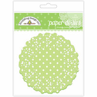 Doodlebug Designs - Paper Doilies - Polka Dot - Limeade