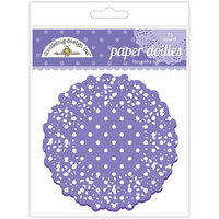 Doodlebug Designs - Paper Doilies - Polka Dot - Lilac