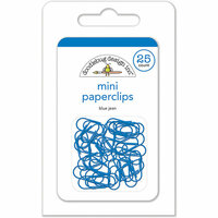 Doodlebug Design - Mini Paperclips - Blue Jean