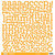 Doodlebug Designs - Chippers - Chipboard Stickers - Alphabet - Tangerine