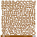 Doodlebug Designs - Chippers - Chipboard Stickers - Alphabet - Bon Bon