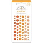 Doodlebug Design Tangerine Glitter dots