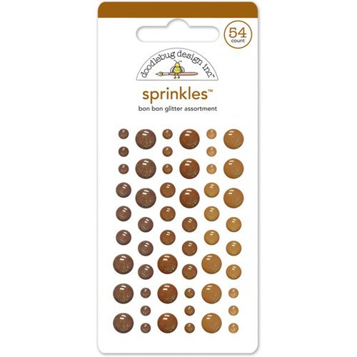 Doodlebug Design - Stickers - Glitter Sprinkles - Enamel Dots - Bon Bon
