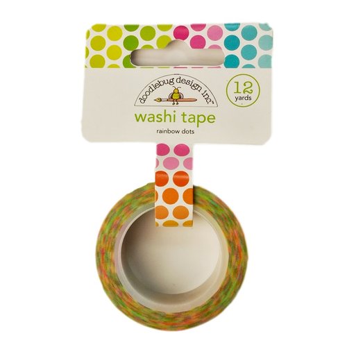 Doodlebug Design - Hello Sunshine Collection - Washi Tape - Rainbow Dots