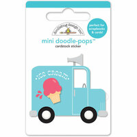 Doodlebug Design - Sun kissed Collection - Doodle-Pops - 3 Dimensional Cardstock Stickers - Ice Cream Truck
